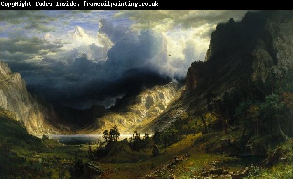 Albert Bierstadt Storm in the Rocky Mountains, Mount Rosalie